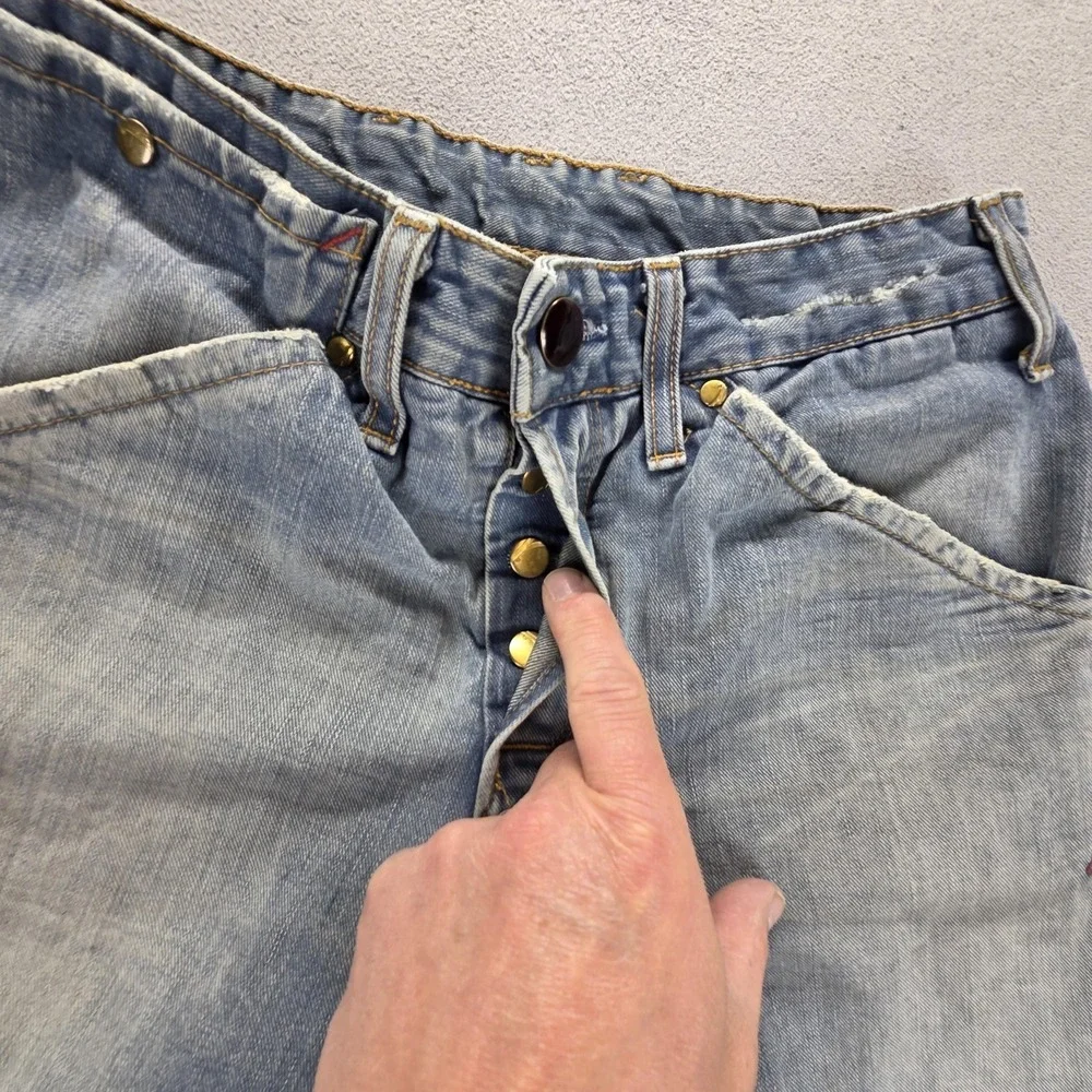 Vintage‎ Levis Engineered Shorts Mens 28 Blue Denim Light Wash 9